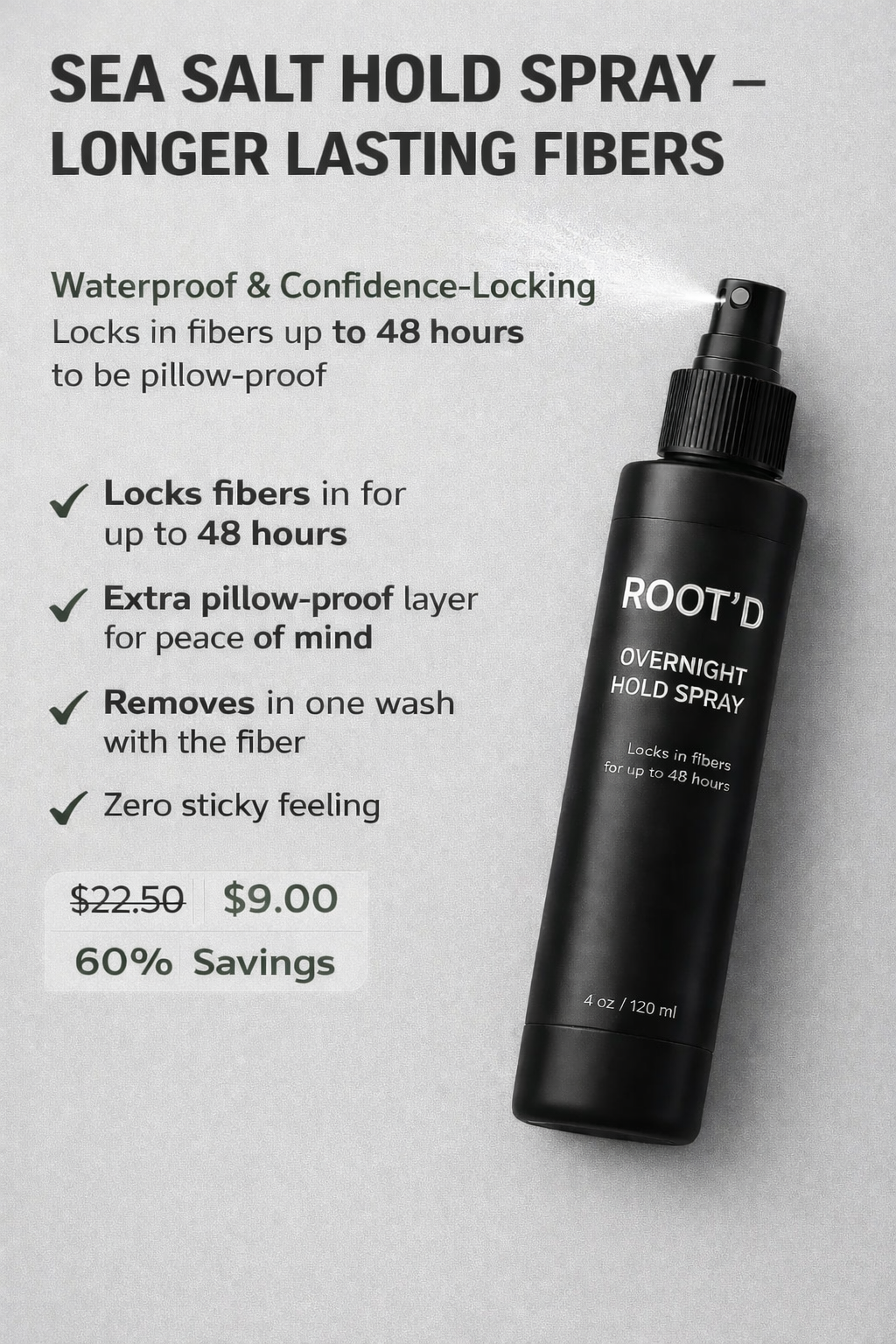 Sea Salt Hold Spray – Longer Lasting Fibers