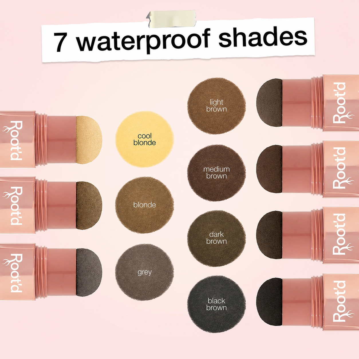Root'd Shape Tape Dab & Go Hair Concealer