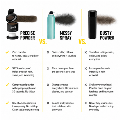 Hair Density Fillers – Instant Coverage. Zero Transfer. 24-Hour Hold